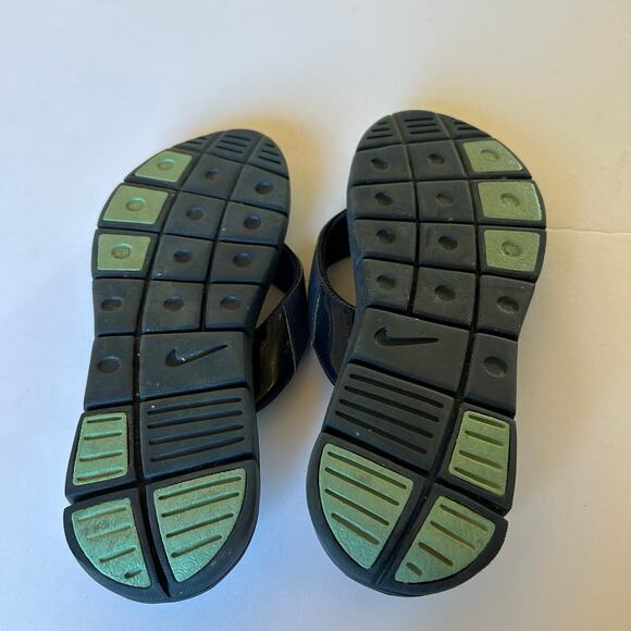 Nike Womens Sz 8 Blue Cushioned Comfort Footbed Foam Thong Flip Flops Sandals - Picture 5 of 5
